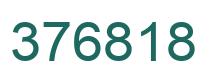 Number 376818 green image