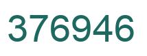 Number 376946 green image