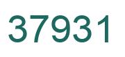 Number 37931 green image