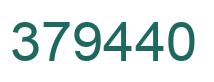 Number 379440 green image