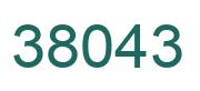 Number 38043 green image