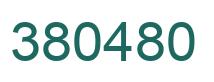 Número 380480 imagen verde