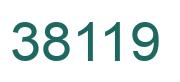 Number 38119 green image