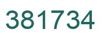 Número 381734 imagen verde