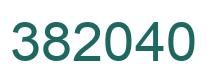 Number 382040 green image