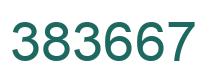 Number 383667 green image