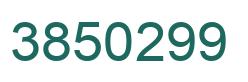 Number 3850299 green image