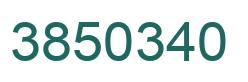 Number 3850340 green image