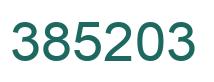 Number 385203 green image
