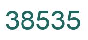 Number 38535 green image