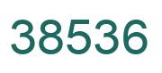 Number 38536 green image