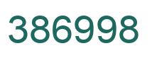 Number 386998 green image