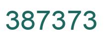 Number 387373 green image
