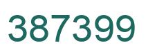 Number 387399 green image