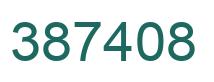 Number 387408 green image