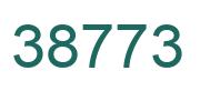 Number 38773 green image