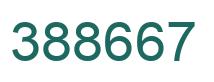 Number 388667 green image