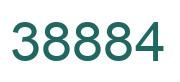 Number 38884 green image
