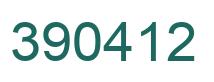 Número 390412 imagen verde