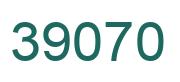 Number 39070 green image