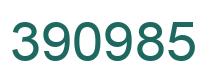 Number 390985 green image