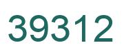 Number 39312 green image