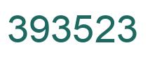 Number 393523 green image