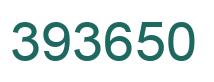 Number 393650 green image