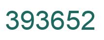 Number 393652 green image