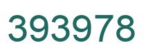 Number 393978 green image