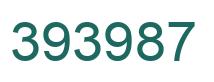 Number 393987 green image