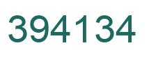 Number 394134 green image