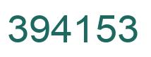 Number 394153 green image