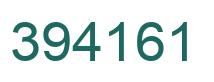 Number 394161 green image