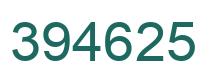 Number 394625 green image