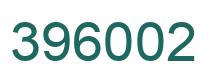 Number 396002 green image