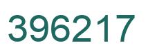 Number 396217 green image
