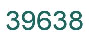 Number 39638 green image