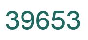 Number 39653 green image