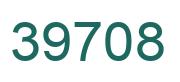 Number 39708 green image