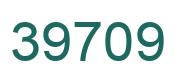 Number 39709 green image