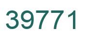 Number 39771 green image