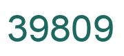 Number 39809 green image