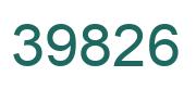 Number 39826 green image