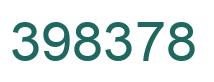 Number 398378 green image