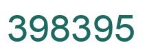 Number 398395 green image