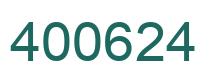 Número 400624 imagen verde