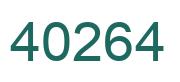 Número 40264 imagen verde