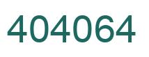 Number 404064 green image