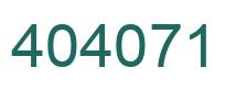 Number 404071 green image